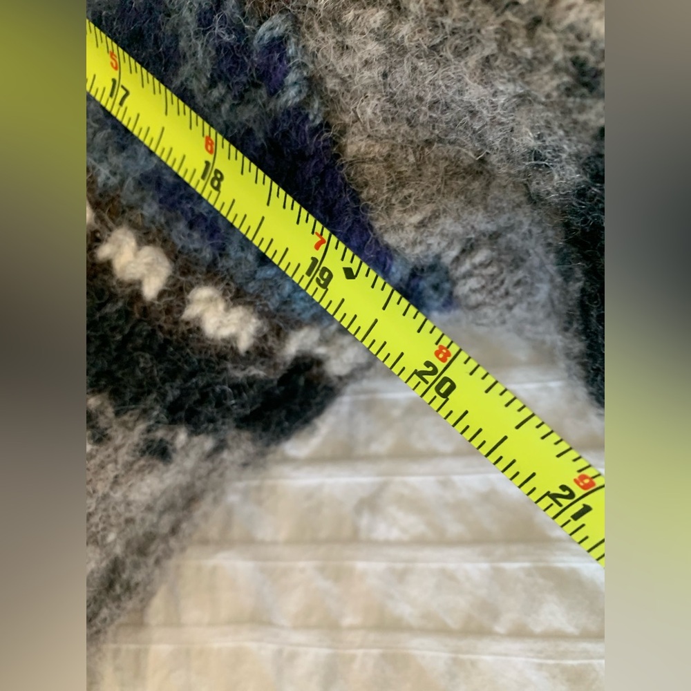 Laundromat Nepalese Wool Hoodie Jacket – Fleece Lined – Handmade Cabincore - Picture 5 of 7